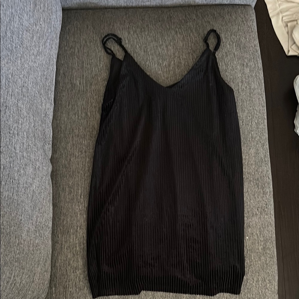 Black Strappy Slip Dress